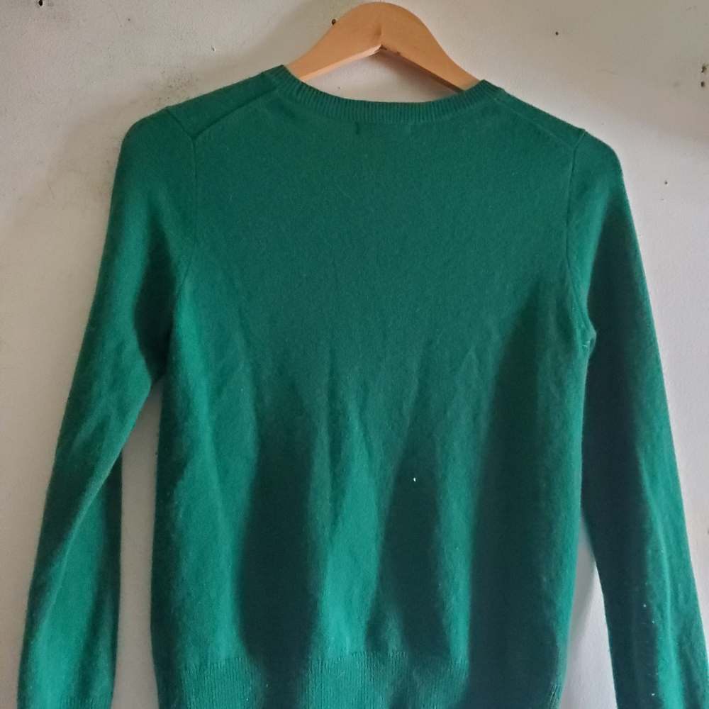 Quince Mangolian Cashmere Crewneck SweaterEverglade. - Picture 2 of 10